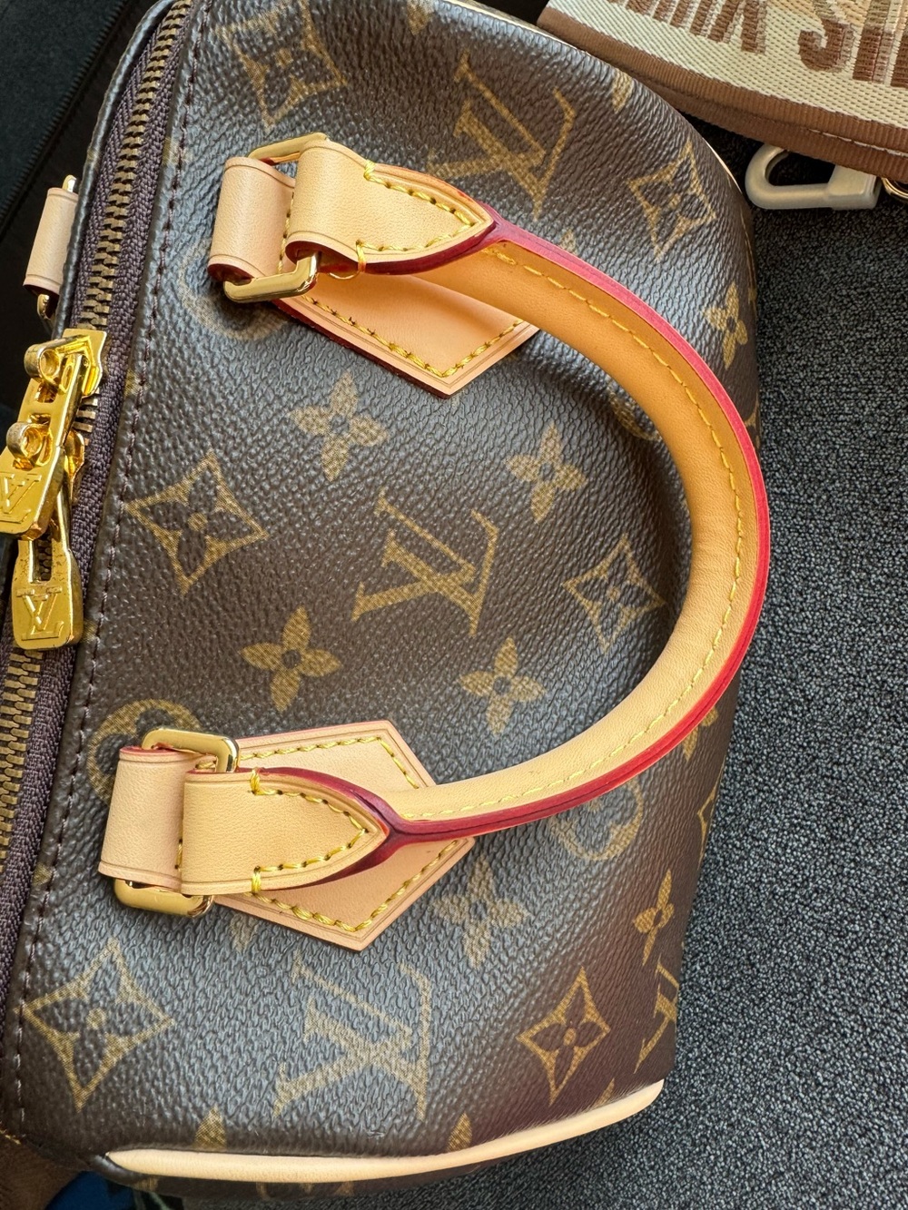 Monogram Mini Speedy in Brown with Natural Vachetta 20CM - Picture 6 of 10